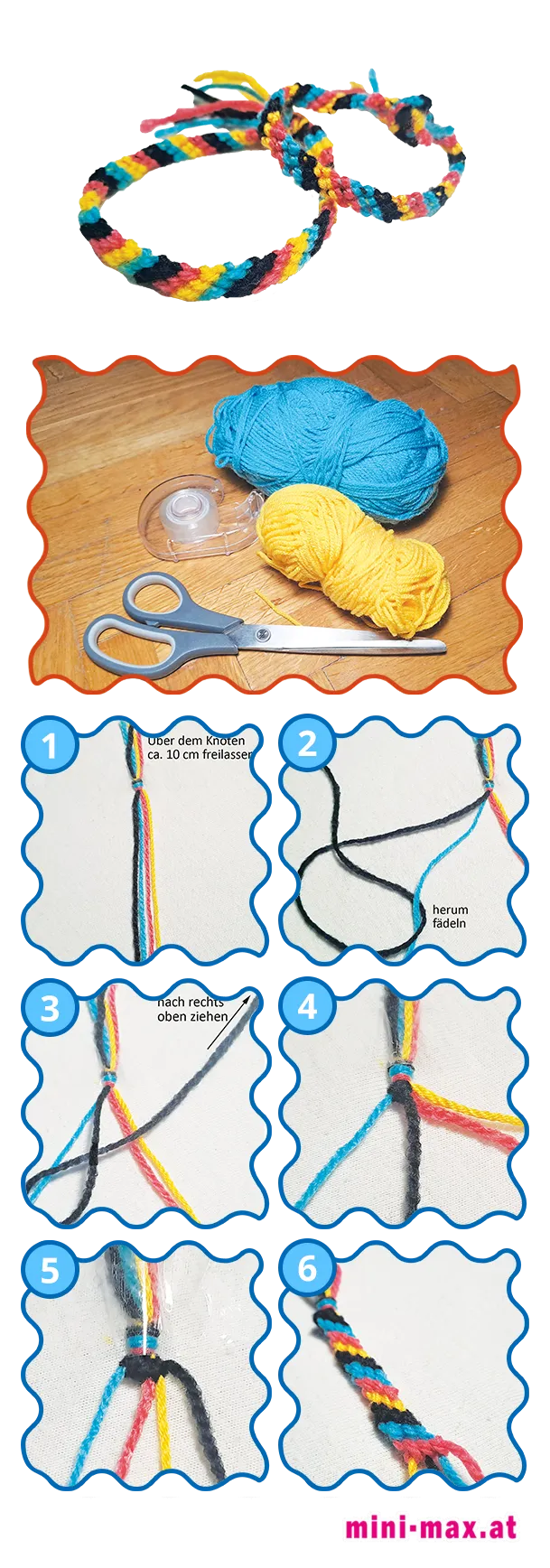 MINI-MAX-Heft 178 -2026, Kunterbunter Bastelspaß: Freundschaftsarmbänder knüpfen